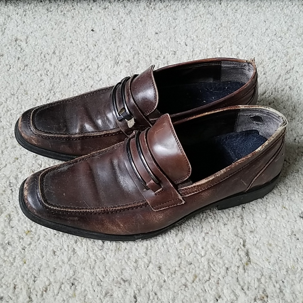 ALDO Brown leather shoes. Size 10. - Picture 2 of 6